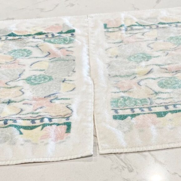 Vintage JCPenney Collection Bath Towel & 2 Hand Towels Coastal Beachy - Picture 7 of 10